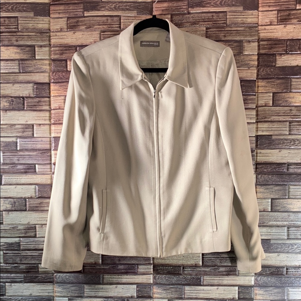 Vintage Valerie Stevens Women's Cream Jacket 14P